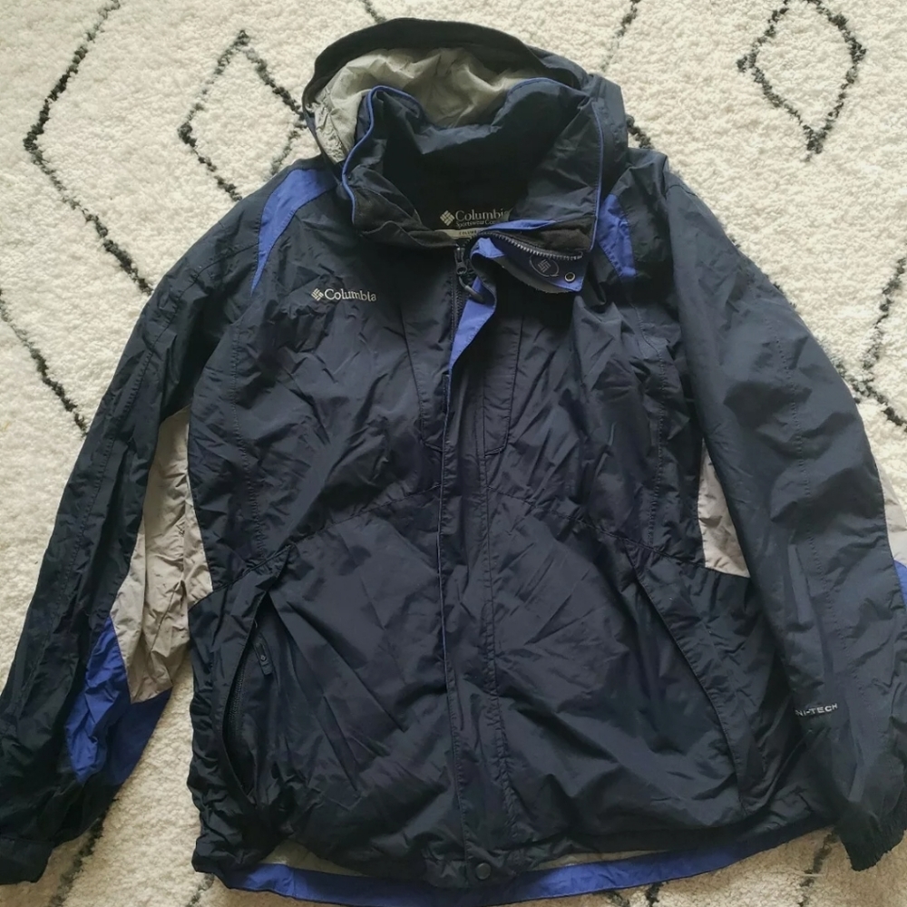 Columbia Interchangeable Removable Hood Blue Black